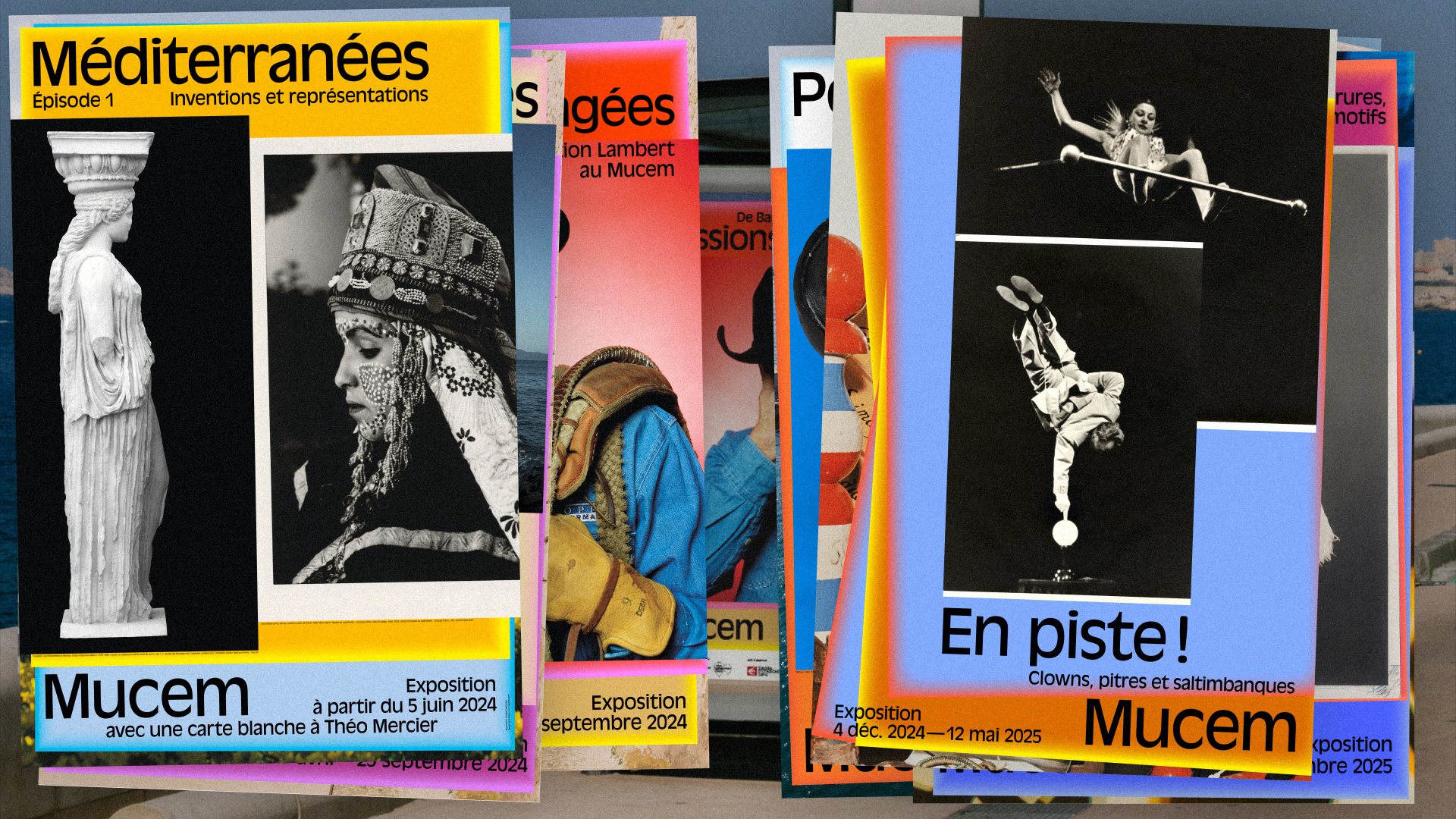 Mucem — composition d’affiches d’exposition, vue 10 — Les Graphiquants